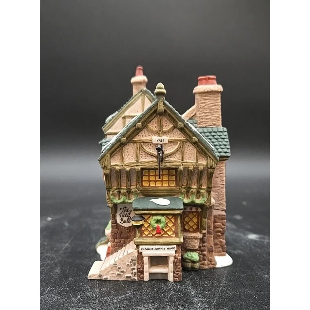 Dept 56 The Pied Bull Inn Ornament Dickens Village 1993 Collectors Edition Boxed